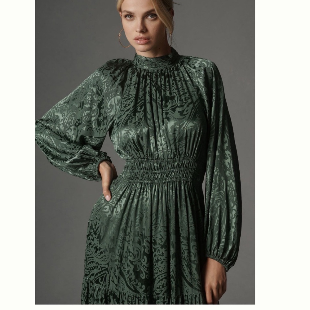 NWT Anthropologie The Somerset Maxi Dress: Mock-Neck Edition - Picture 6 of 9